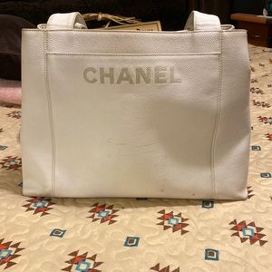 Authentic Chanel Cavier Leather Shoulder Bag